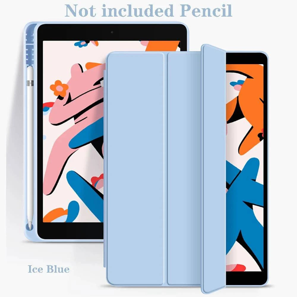 LYNHURD! iPad Pro 13/11 case with pencil holder, designed for 2024 models and compatible with multiple iPad generations.