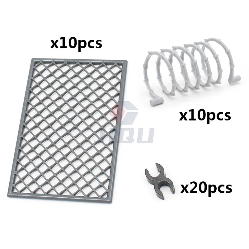 WW2 Military Base Soldiers Army Figures Weapon Accessories Building Block Guns Barbed Wire Sandbags PUBG Sence Series MOC Bricks