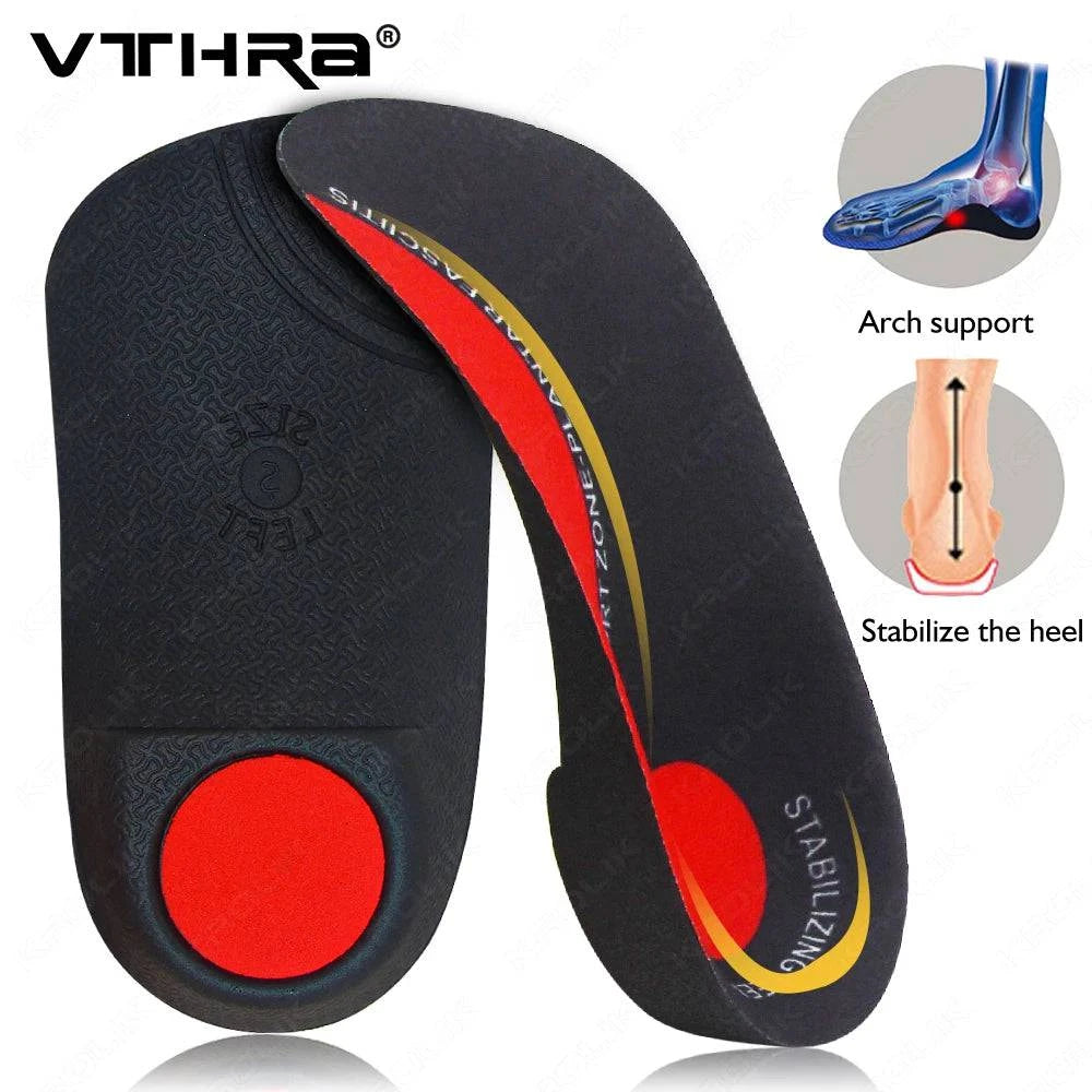 LYNHURD! 3/4 orthotic insole with arch support for flat feet, designed for men and women, ideal for heel pain relief.
