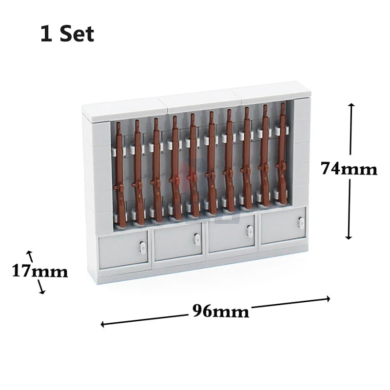 WW2 Military Base Soldiers Army Figures Weapon Accessories Building Block Guns Barbed Wire Sandbags PUBG Sence Series MOC Bricks