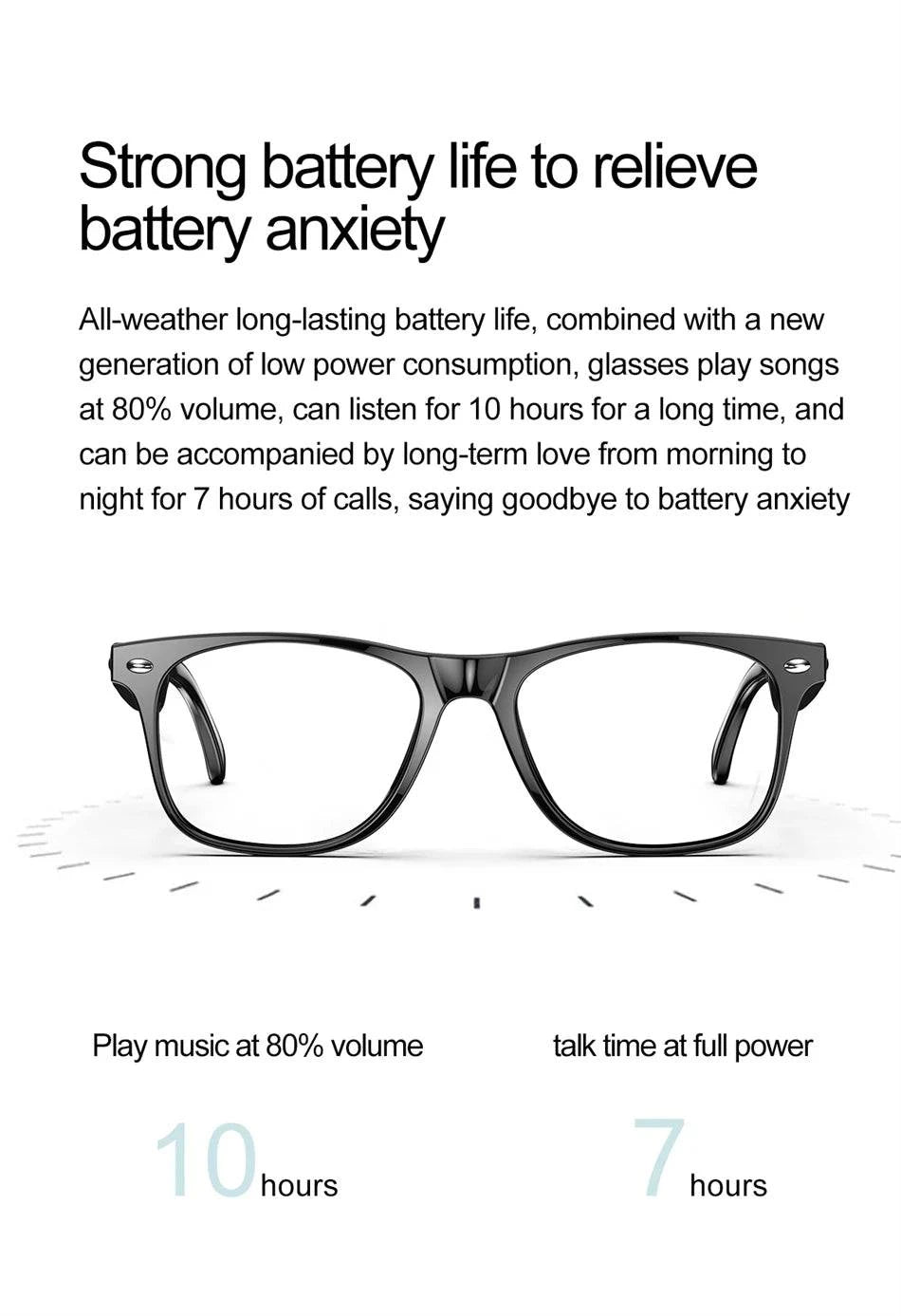 LYNHURD smart glasses for men with anti-blue lens, voice assistant, and intelligent translation features.