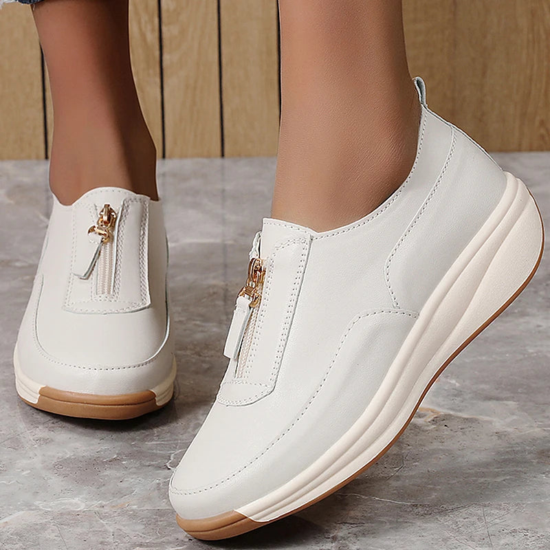 Women's Sports Shoes 2025 New White Shoes Woman Flats Casual Shoes Zapatillas De Mujer Flat Sneakers Casual Footwear Women