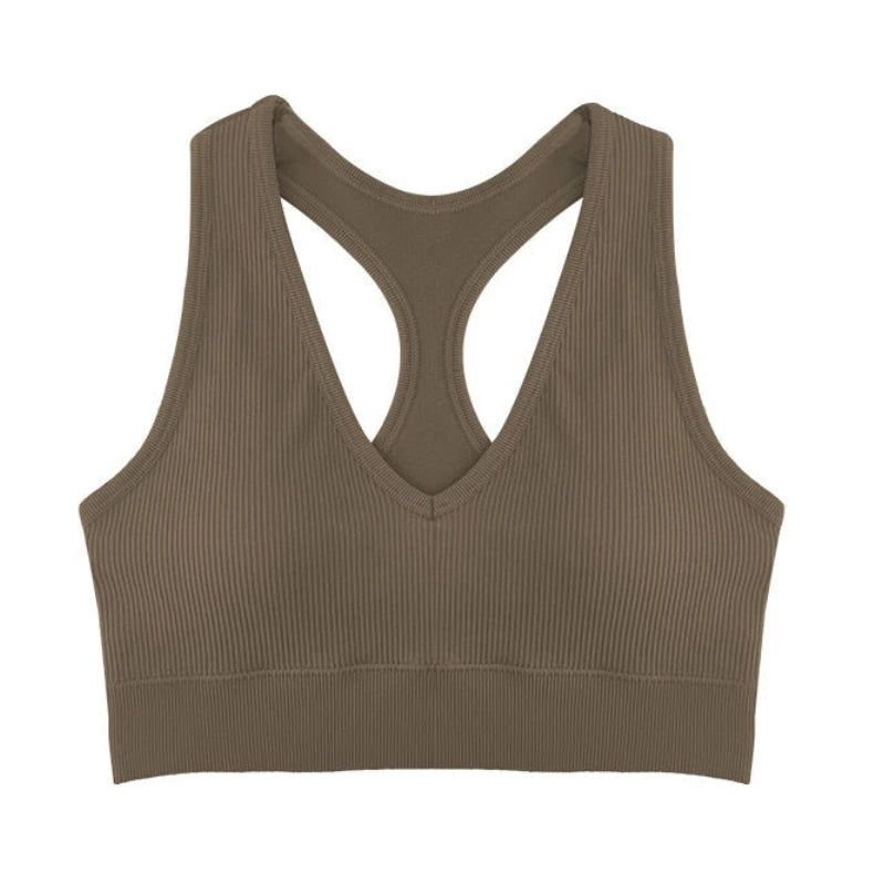 2Pcs/Set Seamless Bras For Women Sports Padded Seamless Underwear Y-Shaped Back Wireless Bra Breathable Lingerie