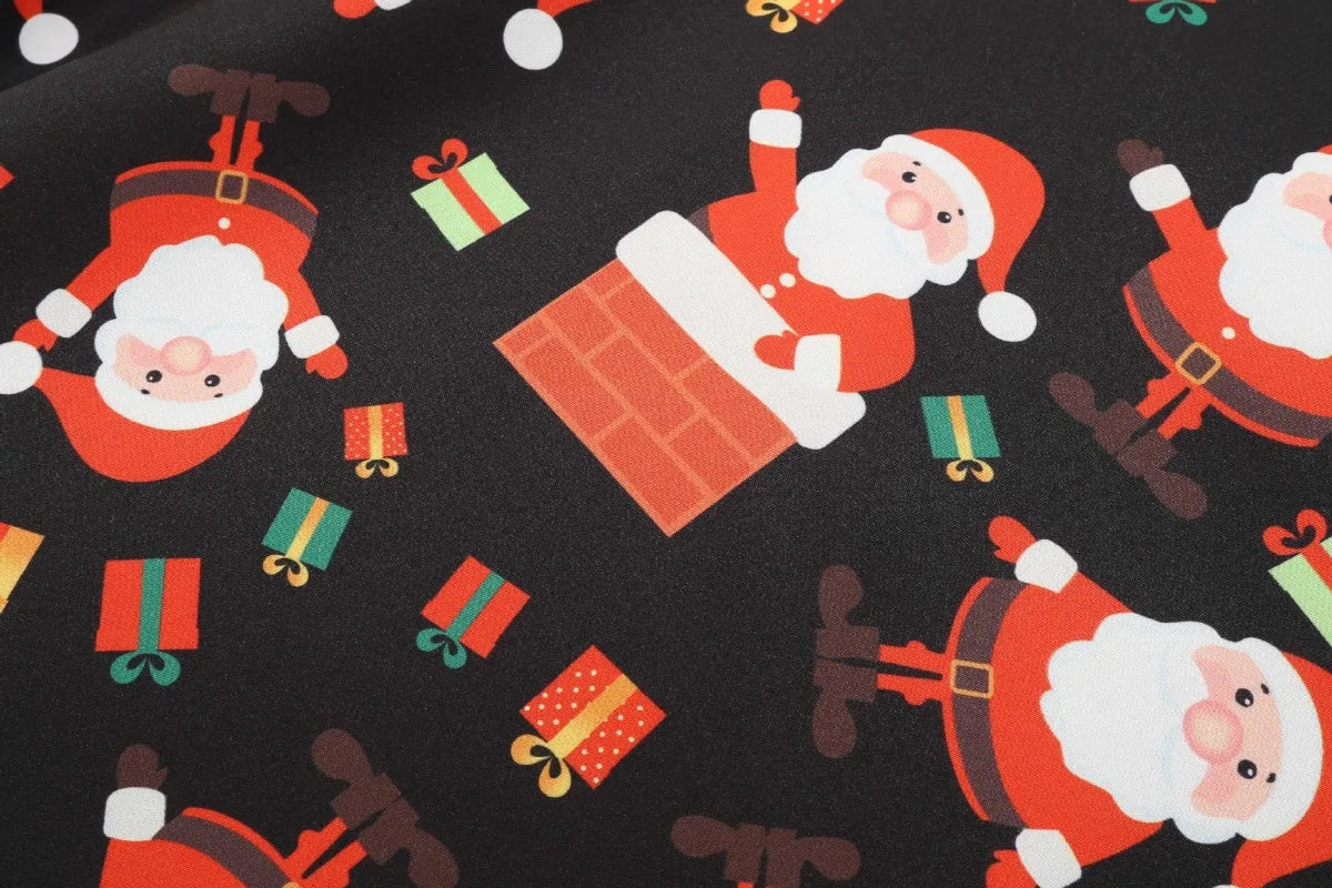 2025 New Vintage Women Long Sleeve Winter Dresses Retro Sexy Black Music Note Print V-neck Rockabilly Pin Up Party Dress Vestido