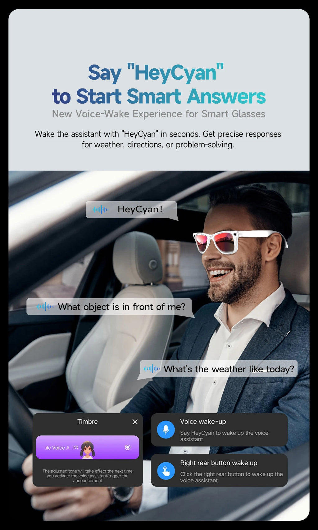 LYNHURD! 2025 smart glasses with 32GB memory, camera, Bluetooth call, and anti-blue light lenses for men and women.