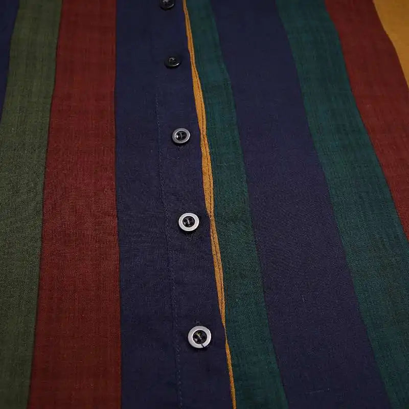 2026 Men's Muslim Clothing Abayas Cotton Linen Nightgowns Bathrobe Robe Kaftan Holiday Beach Robe Man Muslim Kaftan Arabic Dress