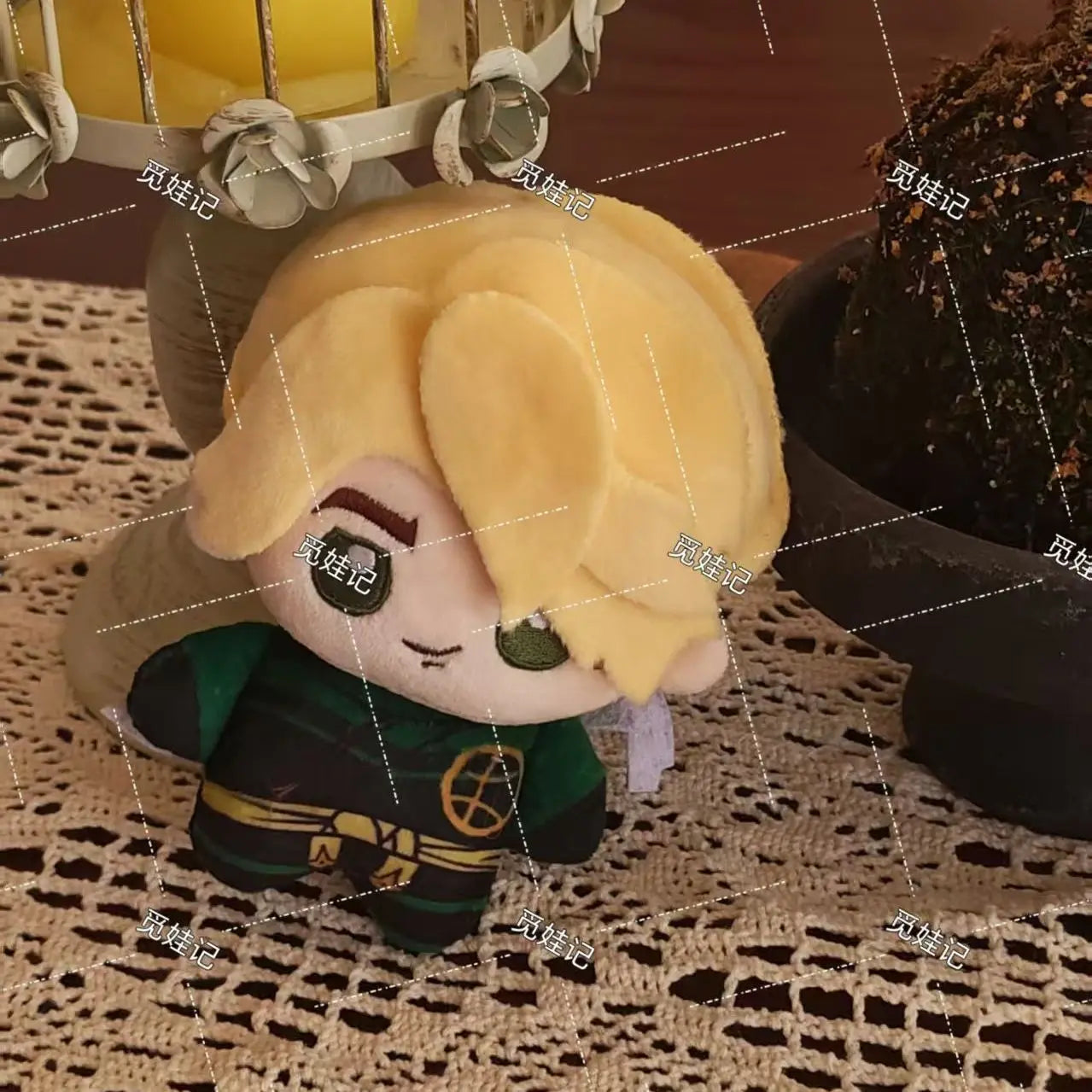 10CM Mini Doll Keychain Anime Role Lloyd Montgomerie Garmadon Soft Plush Doll Body Dress Up Stuffed Toy With a Sword Xmas Gift