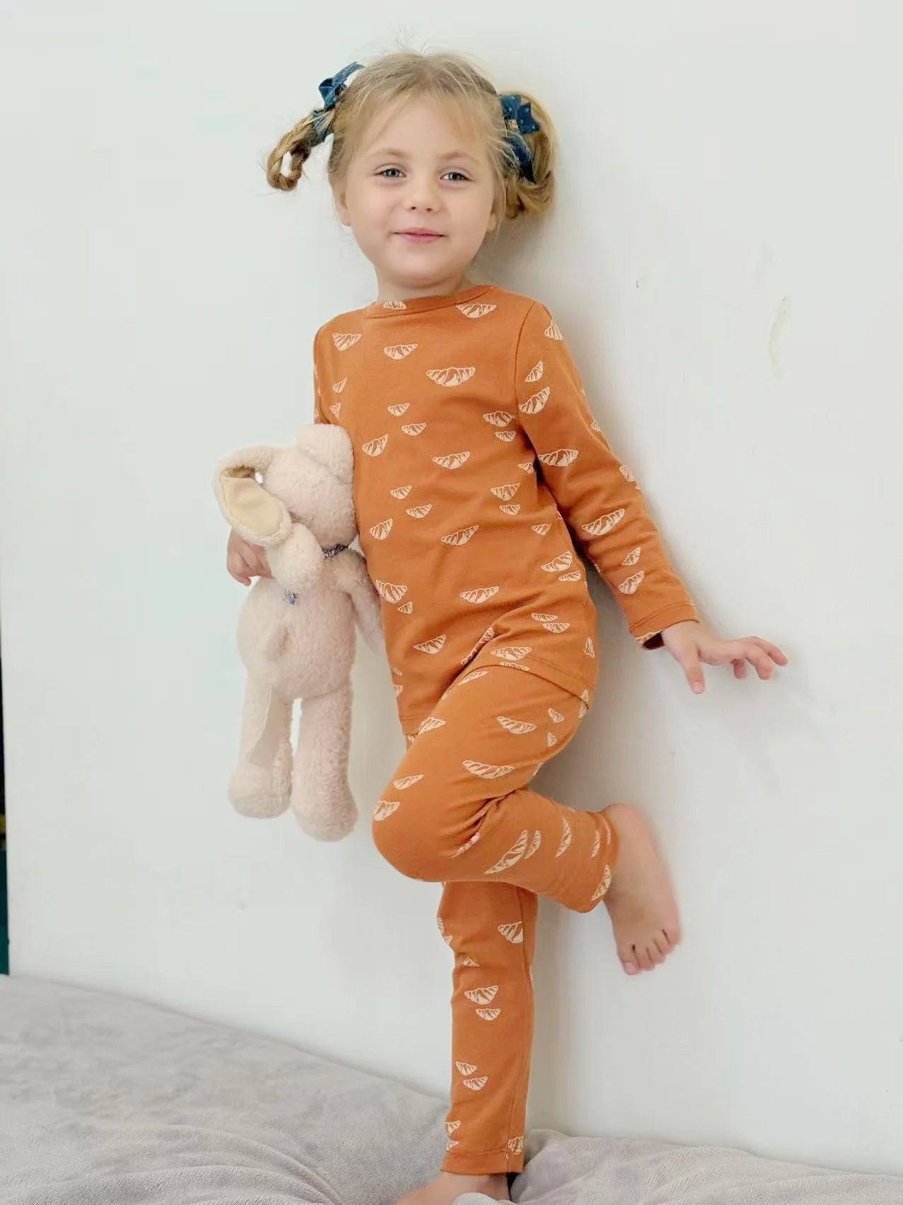 1-6T Toddler Kid Baby Boy Girl Clothes Set Cotton Infant Homewear Casual Top Pant Suit Childrens 2pcs Pajamas Set Outfit