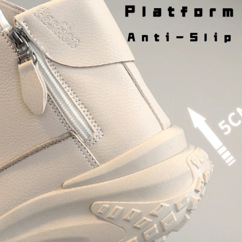 2025 New Women Sneakers Luxury Fashion High Top Women Boots Platform Casual Shoes Outdoor Running Shoes for Women Tenis De Mujer