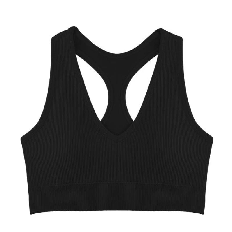 2Pcs/Set Seamless Bras For Women Sports Padded Seamless Underwear Y-Shaped Back Wireless Bra Breathable Lingerie