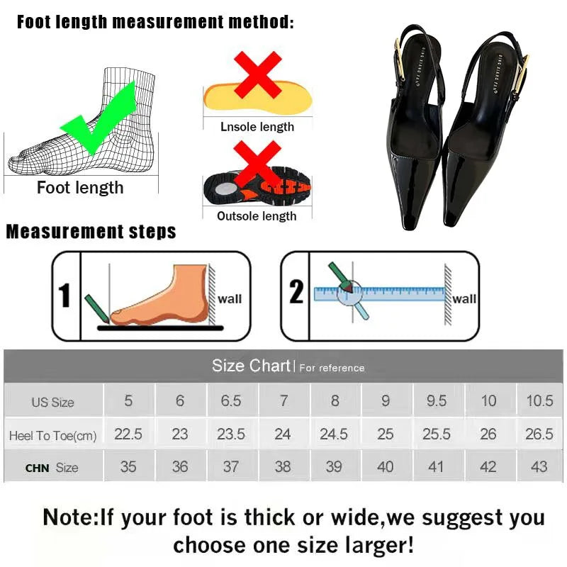 2025 Women Shoes Pumps Sandals Spring Fashion Pointed Toe Slingbacks Female Footwear Summer Ladies Shallow Shoes High Heels