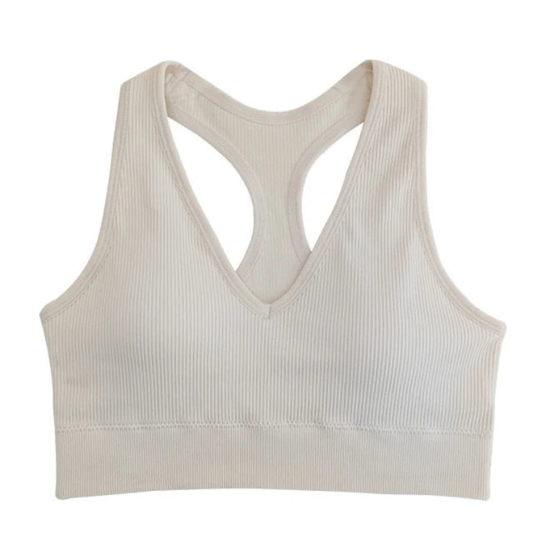 2Pcs/Set Seamless Bras For Women Sports Padded Seamless Underwear Y-Shaped Back Wireless Bra Breathable Lingerie