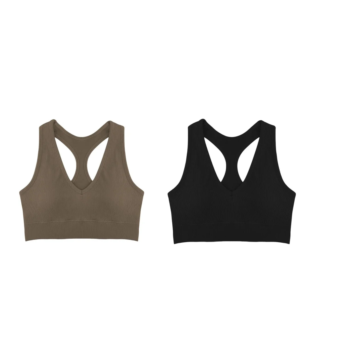 2Pcs/Set Seamless Bras For Women Sports Padded Seamless Underwear Y-Shaped Back Wireless Bra Breathable Lingerie