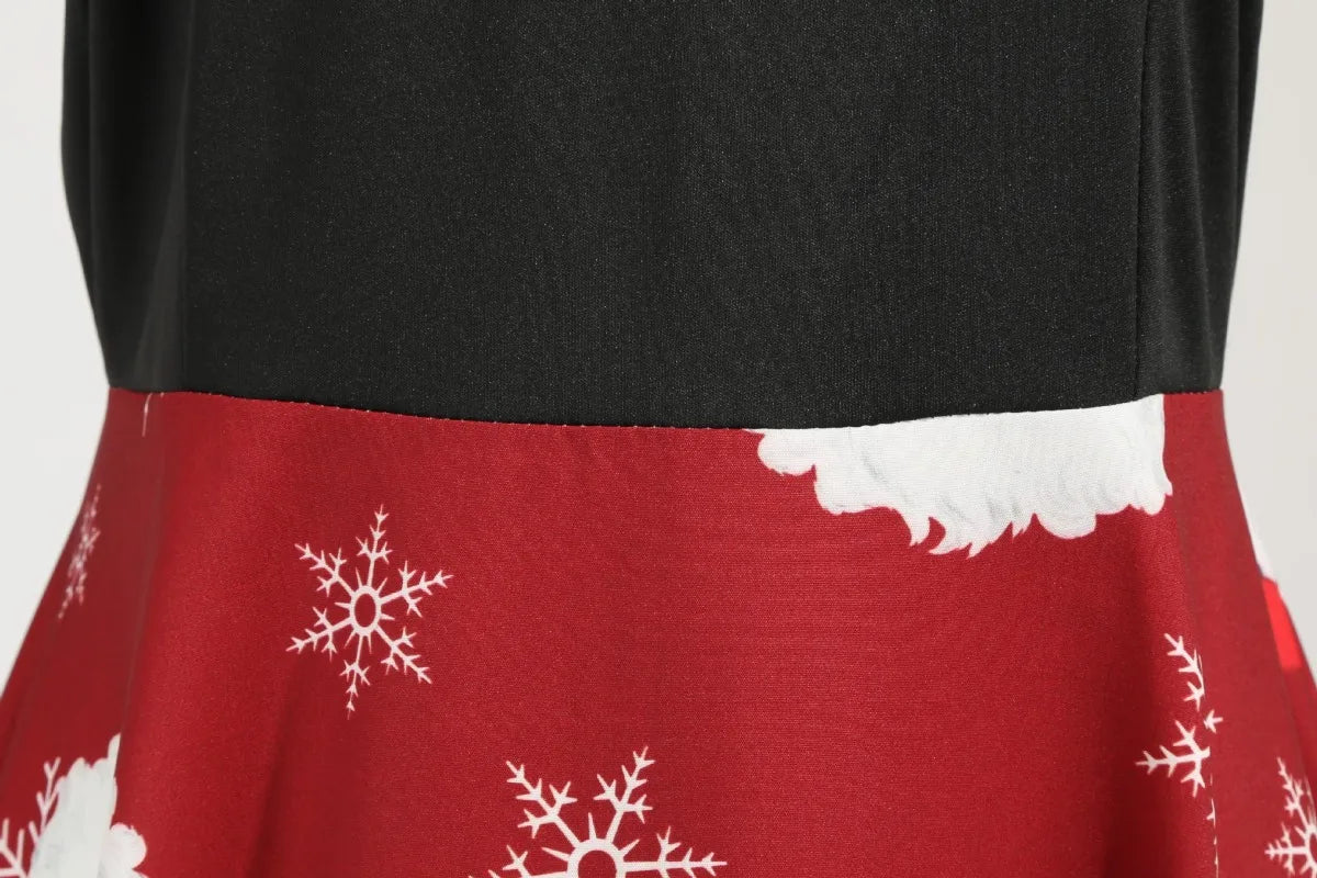 2025 New Vintage Women Long Sleeve Winter Dresses Retro Sexy Black Music Note Print V-neck Rockabilly Pin Up Party Dress Vestido