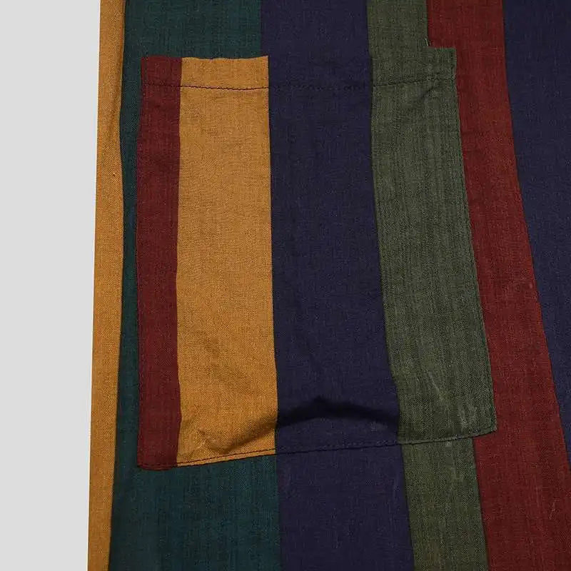 2026 Men's Muslim Clothing Abayas Cotton Linen Nightgowns Bathrobe Robe Kaftan Holiday Beach Robe Man Muslim Kaftan Arabic Dress