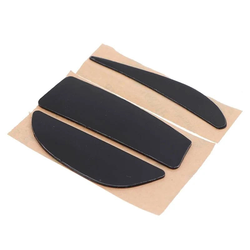 White mouse skates for G304 G305 mouse, featuring curved edges for smooth gliding, by LYNHURD!