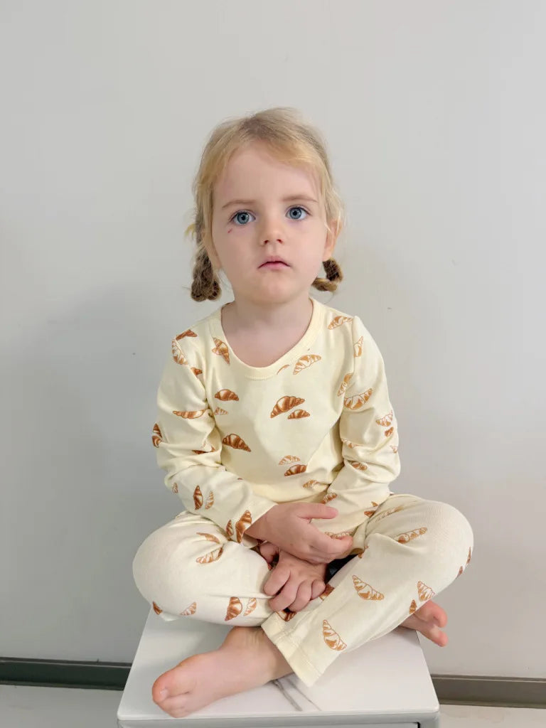 1-6T Toddler Kid Baby Boy Girl Clothes Set Cotton Infant Homewear Casual Top Pant Suit Childrens 2pcs Pajamas Set Outfit