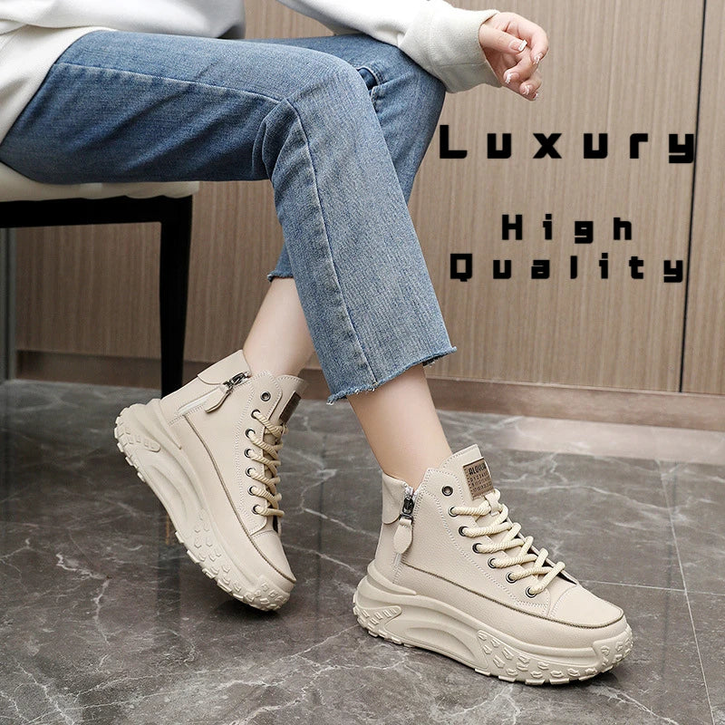 2025 New Women Sneakers Luxury Fashion High Top Women Boots Platform Casual Shoes Outdoor Running Shoes for Women Tenis De Mujer