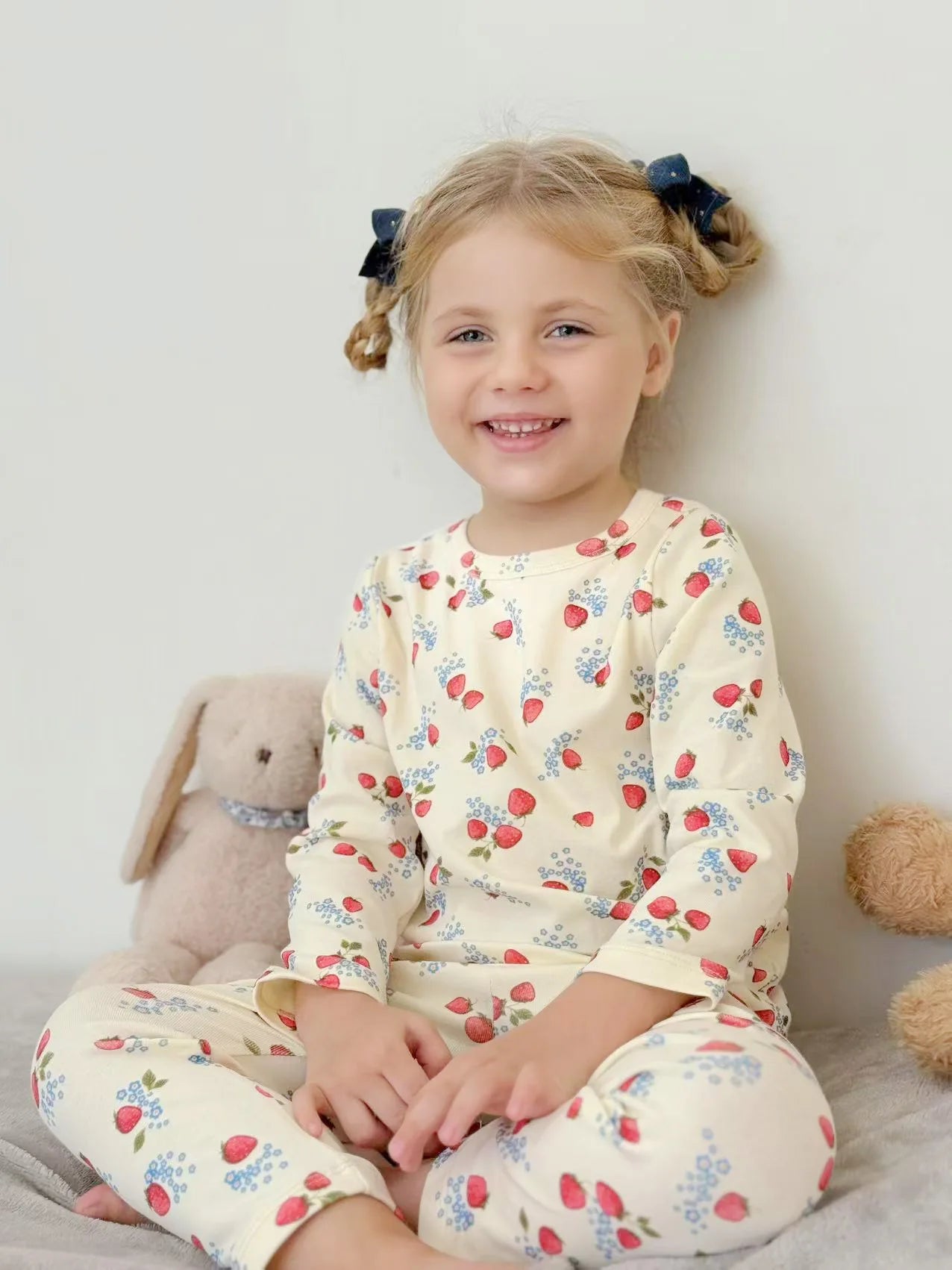 1-6T Toddler Kid Baby Boy Girl Clothes Set Cotton Infant Homewear Casual Top Pant Suit Childrens 2pcs Pajamas Set Outfit