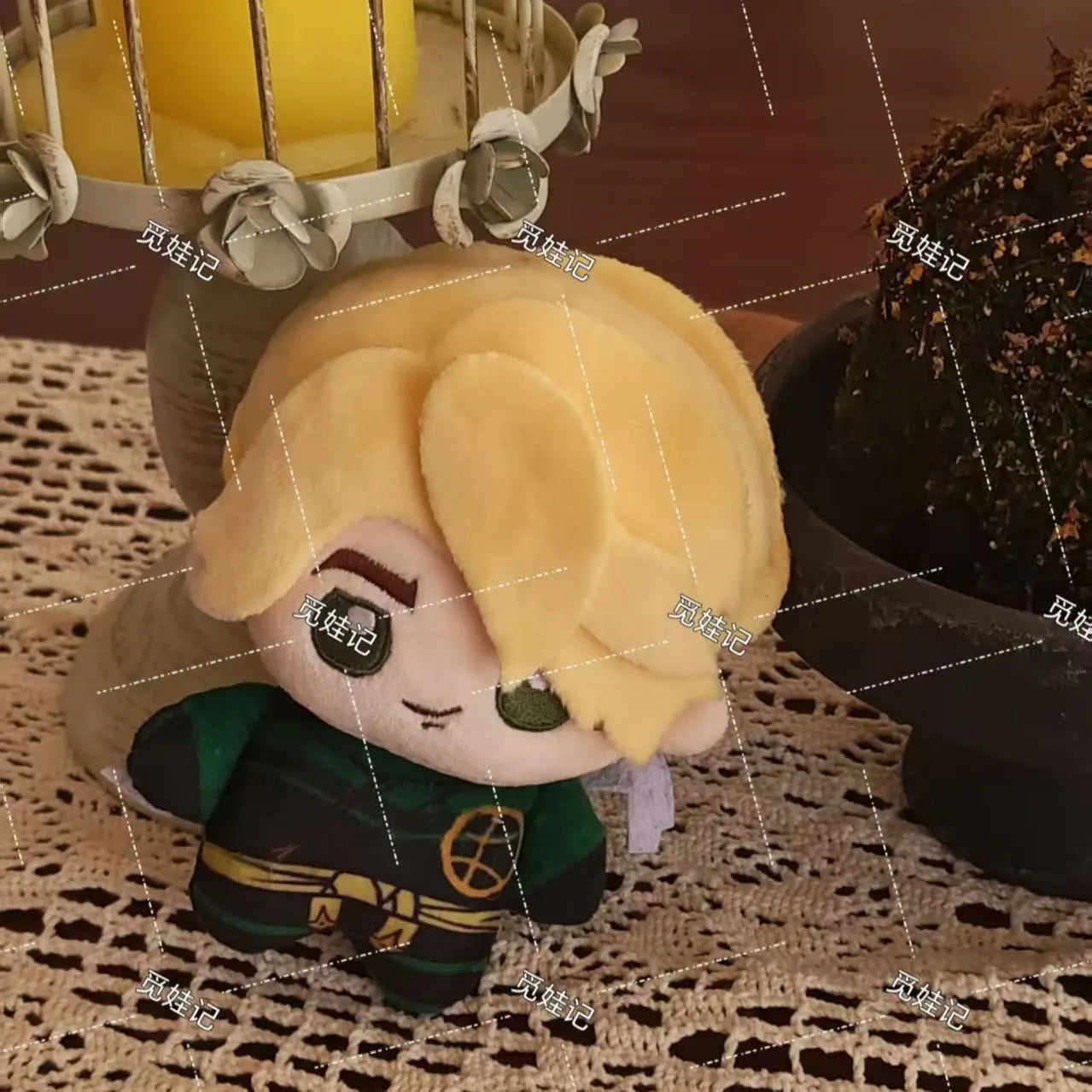 10CM Mini Doll Keychain Anime Role Lloyd Montgomerie Garmadon Soft Plush Doll Body Dress Up Stuffed Toy With a Sword Xmas Gift