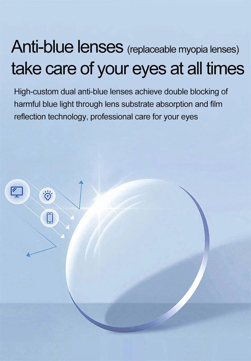 LYNHURD smart glasses for men with anti-blue lenses, voice assistant, and intelligent translation features.