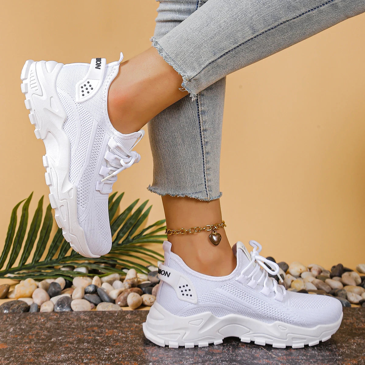 Women's shoes, women's sports shoes 2025 Women's shoes Breathable single-mesh dad shoes Women's casual and versatile sports shoe