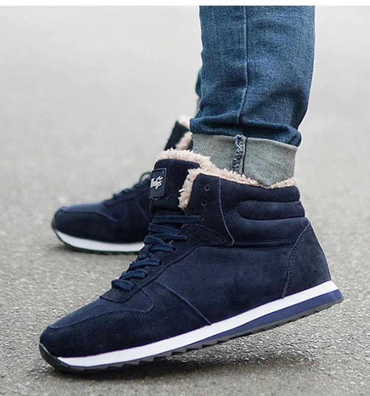 2023 Men Boots Winter  Sports Ankle Boots Thickened Plus Size Women Casual Fashion Short Boots Cotton Shoes Platform Snow Boots