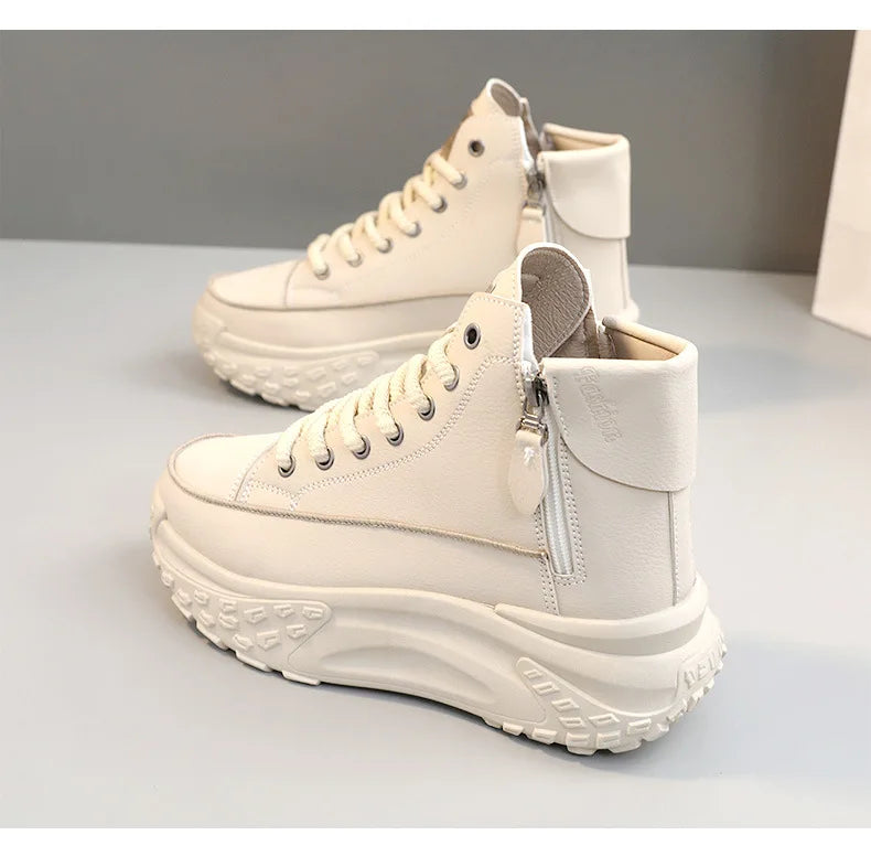 2025 New Women Sneakers Luxury Fashion High Top Women Boots Platform Casual Shoes Outdoor Running Shoes for Women Tenis De Mujer